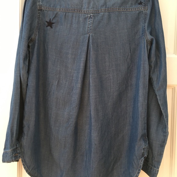 Cloth & Stone Denim Stars Button Down Shirt - Picture 2 of 9